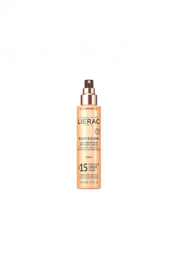 LIERAC Sunissime Energizing Protective Milk SPF15 150 ml