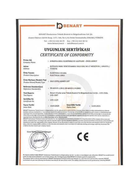 Avrasya Grill Tel Rezistanslı Tepsili Büyük Boy Elektrikli Izgara - Resim 6