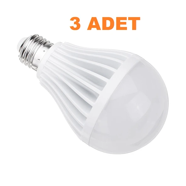 9W Enerji Tasarruflu Led Ampul ( 3 Adet ) - Resim 3