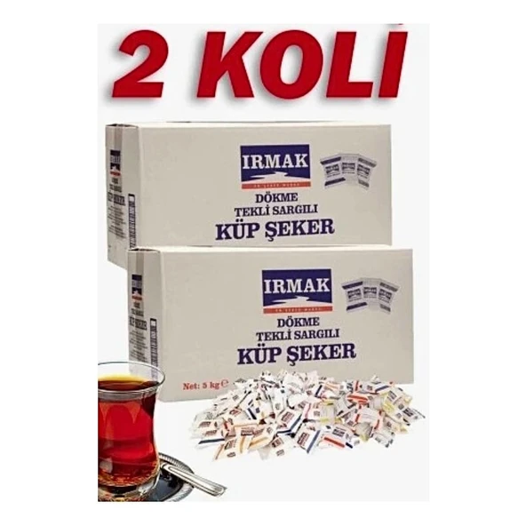 IRMAK Tek Sargılı Şeker 5 kg 2 Koli Geleneksel Tatlandırıcı Özelliğiyle ürün görseli 1