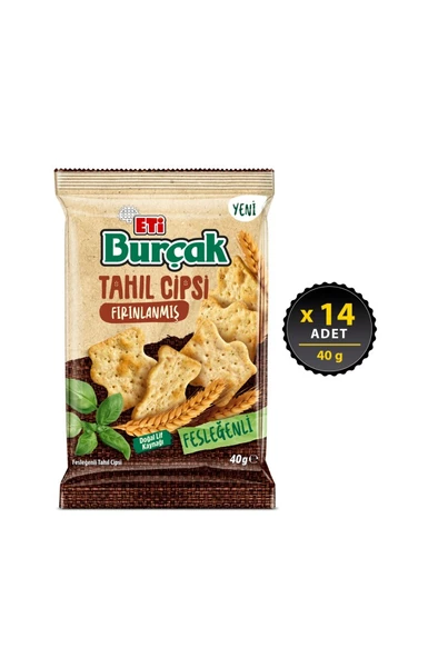 Burçak Fesleğenli Tahıl Cipsi 40 g x 14 Adet ürün görseli 1