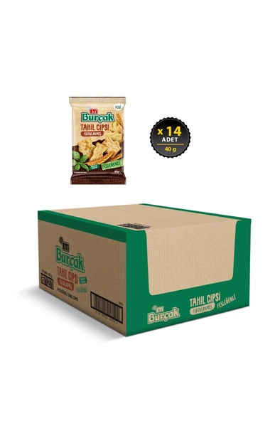 Burçak Fesleğenli Tahıl Cipsi 40 g x 14 Adet - Resim 2
