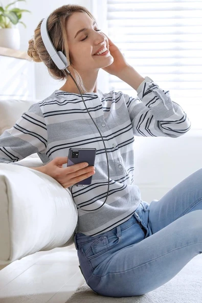 AMS NET®  3.5mm AUX Kablosu Jak Erkek Erkek L Tipi 1 Metre Ses Aktarım Kablosu - Resim 9