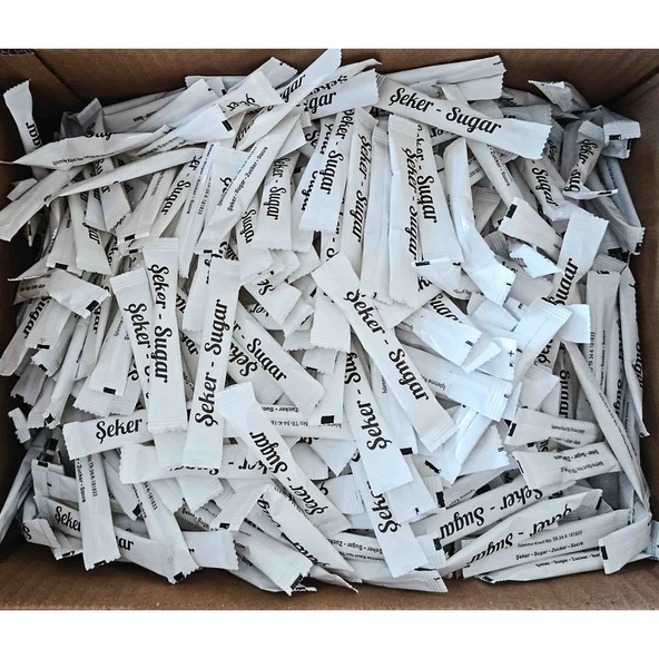 Asil Stick Şeker Toz 3GR 1000ADET (3kg) ürün görseli 1