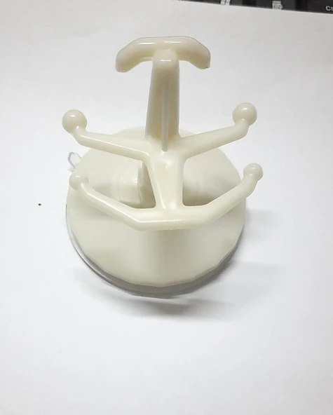 6 Kancalı Çok Amaçlı Vantuzlu Topuz Askı - Resim 3