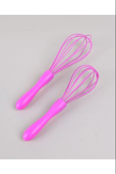 2 li Silikon Çırpıcı Renkli Çırpma Teli Seti ürün görseli 1