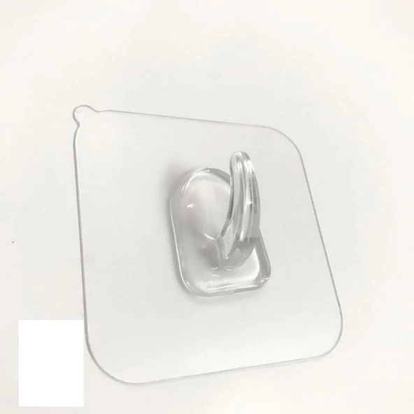 Su Geçirmez Kendinden Yapışkanlı Ultra Güçlü Şeffaf Askı 2 Adet - Resim 2