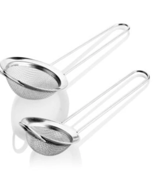 Paslanmaz Çelik Çay Süzgeci Ve Sıvı Yağ Süzgeci 2 li Set - Resim 2
