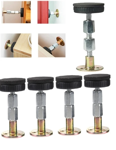 4 Adet Mobilya Duvar Sabitleyici - Yatak Baza Başlığı Sabitleme- Ses- Titreşim Önleyici Aparat ürün görseli 1