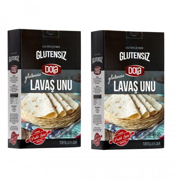 Dola Glutensiz Lavaş Unu 400 gr 2 Adet