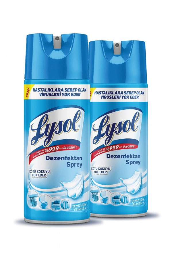 Dezenfektan Sprey Temizliğin Esintisi 2li, Yüzeyler Için, 2x400 Ml - 2