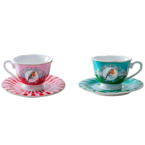 Acar SYT-08596 Karışık Renkli 6'lı Kahve Fincan Takımı ürün görseli 1