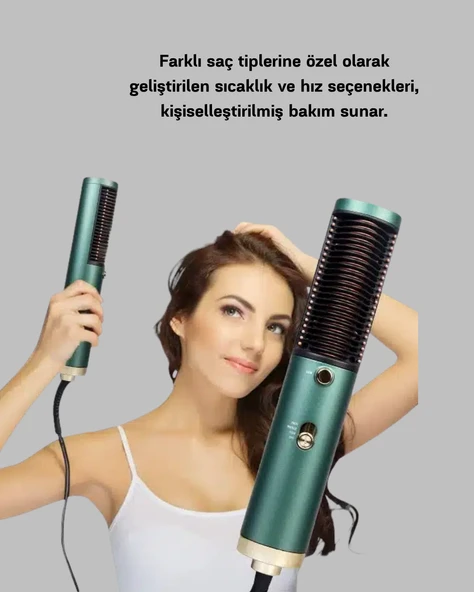 Güçlü İyonik Saç Kurutma Makinesi 3 Kademeli Isı ve 360° Dönebilen Kablo - Resim 3