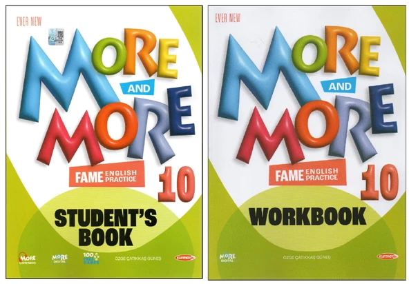 Kurmay Elt 10.Sınıf More and More Work Book+Students Book(2 kitap) ürün görseli 1