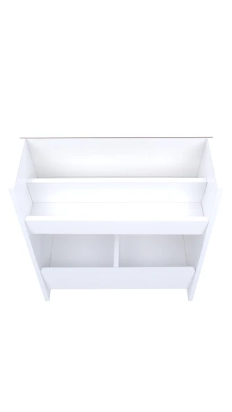 Montessori Ahşap Çok Amaçlı 2 Bölmeli Kitaplık, Düzenleyici - Resim 5