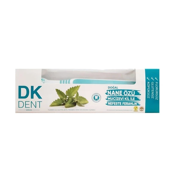 DK DENT DİŞ MACUNU NANE 75ML+FIRÇA HEDİYELİ ürün görseli 1