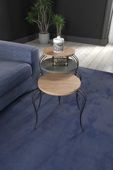 ZİGON SEHPA LÜKENS ANTRASİT CEVİZ ürün görseli 1