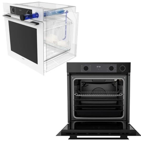 Ferre FryArt&SilentArt-SteamArt Hira Ultra Sessiz Siyah Ankastre Set (D080-SA + QEP64CS + CS205-FA) - Resim 6