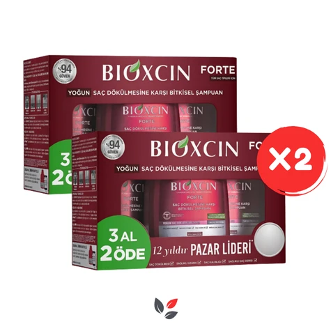 Bioxcin Forte 3x300 ml 2 Adet Saç Dökülmesine Karşı Şampuan ürün görseli 1