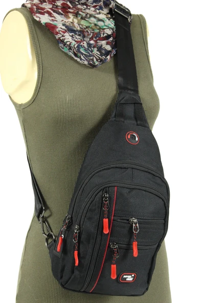 SEVENTEEN 3473 Body Bag Omuz Çantası – Polyester - Resim 5