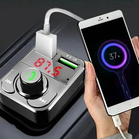 Qc 3.1a Usb & Pd /tf Fm Transmitter - Resim 3