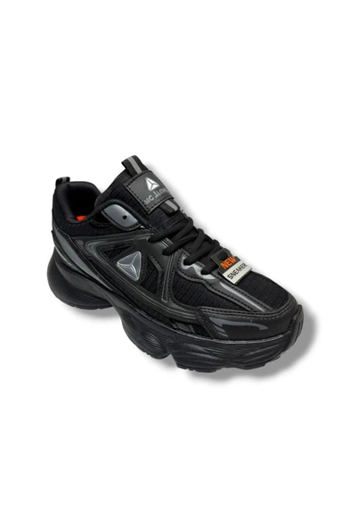 Marco Jamper 2411-26 Cilt Deri Anorak Anatomik Sneaker Siyah Gümüş 36-40 ürün görseli 1