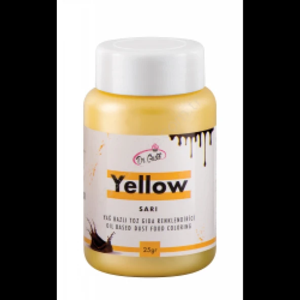 25 gr Yağ Bazlı Toz Gıda Boyası - Sarı ürün görseli 1
