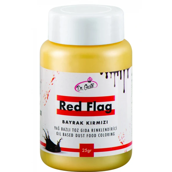 25 gr Yağ Bazlı Toz Gıda Boyası - Bayrak Kırmızı ürün görseli 1