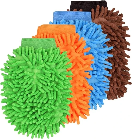 Mikrofiber Araç Yıkama Eldiveni - Resim 4