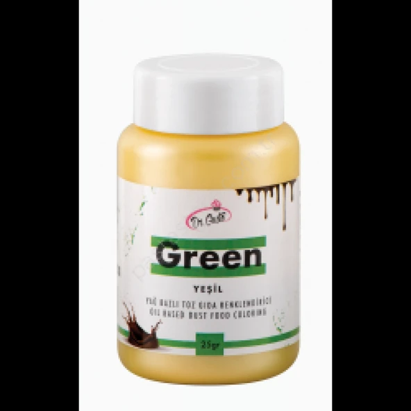 25 gr Yağ Bazlı Toz Gıda Boyası - Yeşil ürün görseli 1