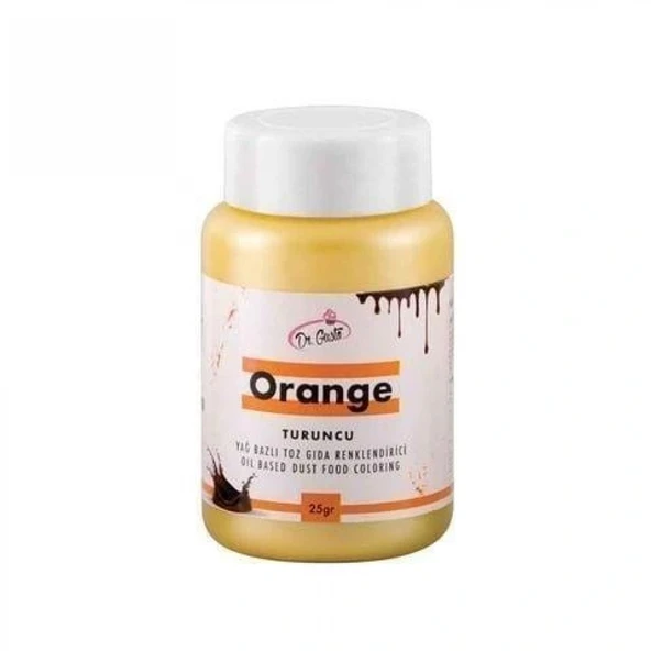 25 gr Yağ Bazlı Toz Gıda Boyası - Turuncu ürün görseli 1