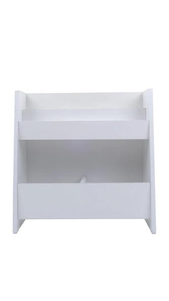 Montessori Ahşap Çok Amaçlı 2 Bölmeli Kitaplık, Düzenleyici - Resim 2