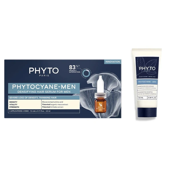 Phyto Phytocyane Erkek Tipi Dökülme Serum Ve Şampuan 100 Ml Set ürün görseli 1