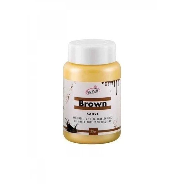 25 gr Yağ Bazlı Toz Gıda Boyası - Kahve ürün görseli 1