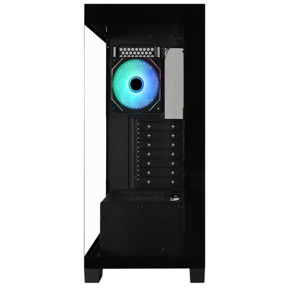 BitFenix W808 850W 80+ Bronze Tempered Glass ARGB USB 3.0 ATX Mid Tower Siyah Kasa BFC-W85KKGSK-4A - Resim 3