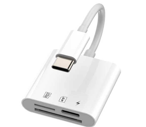 ZR498 Nk-1011Tc Type-C 3 İn 1 Memory Card Reader ürün görseli 1