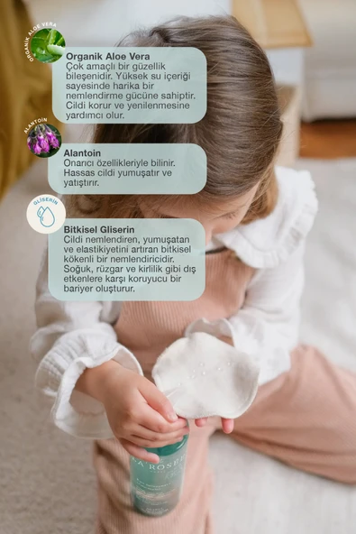 LA ROSEE PARİS Mon Petit TEMİZLEME SUYU Organik Aloe Vera İçeren 400 mL - Resim 4