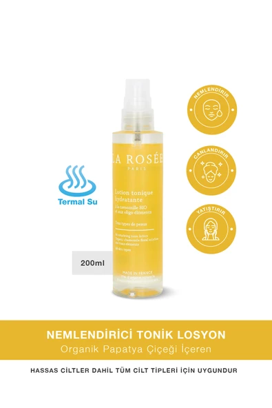 LA ROSEE PARİS NEMLENDİRİCİ TONİK LOSYON Organik Papatya Çiçeği İçeren - 200 mL ürün görseli 1