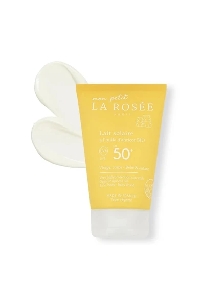 LA ROSEE PARİS Mon Petit ÇOK YÜKSEK KORUMALI ÇOÇUK GÜNEŞ KORUYUCU SÜT Organik Kayısı Yağı İçeren SPF 50+ 125 mL - Resim 5