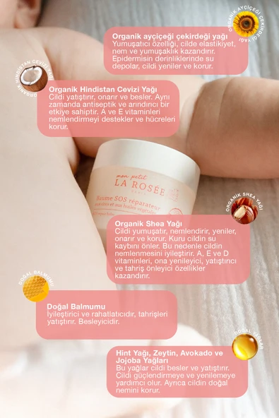 LA ROSEE PARİS Mon Petit Sos Onarici Balsam Bitkisel Yağlar Ve Bal Mumu İçeren 20 G - Resim 4