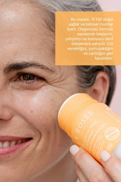 LA ROSEE PARİS BESLEYİCİ STİCK MASKE Organik Tatlı Badem Yağı İçeren 50 mL - Resim 4