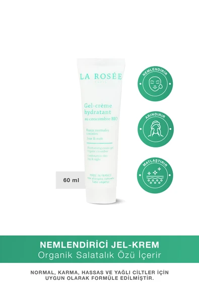LA ROSEE PARİS NEMLENDİRİCİ JEL-KREM Organik Salatalık Özü İçeren - 60 mL ürün görseli 1