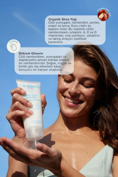 LA ROSEE PARİS NEMLENDİRİCİ VÜCUT KREMİ Organik Shea Yağı İçeren - 200 ml - Resim 4