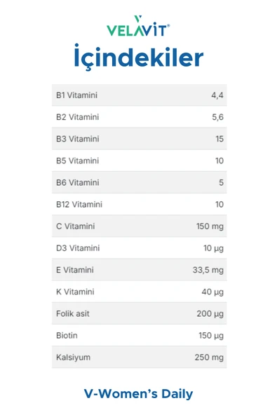 VELAVİT V-Women’s Daily - Resim 2