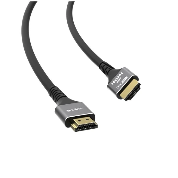S-link SLX-HD4K03  HDMI Kablo 3 Metre 19+1  Metal v2.0 4K (4096*2160) 60Hz ürün görseli 1