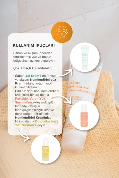 LA ROSEE PARİS NEMLENDİRİCİ YÜZ KREMİ Organik Shea Yağı İçeren - 60 mL - Resim 3