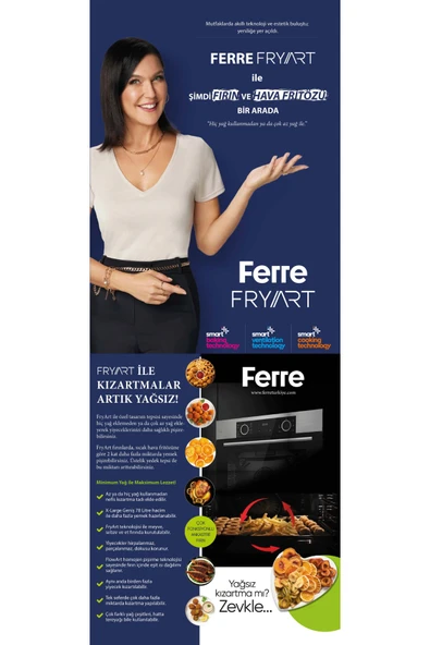 Ferre FryArt&SilentArt-SteamArt Rimi Sessiz Siyah Ankastre Set (D063-SA + XE64CS + ED075-WFA wok ) - Resim 7