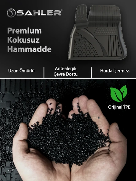 Citroen E-C3 HB 2024 ve Sonrası Uyumlu SAHLER 4.5D Premium Havuzlu Oto Paspas - Elektrikli C3 - Resim 4