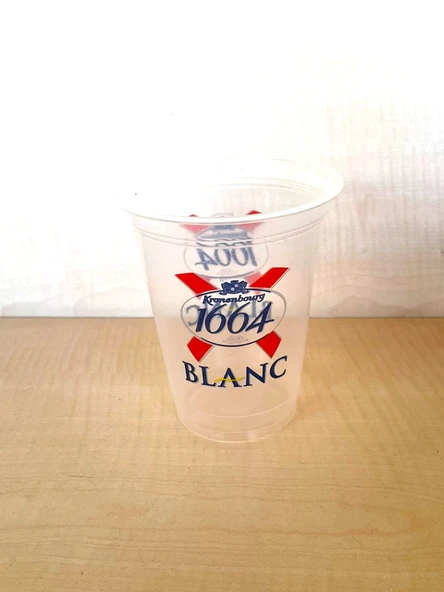 0.3L 12 ADET BLANC BİRA BARDAĞI PLASTİK BİRA BARDAĞI - Resim 2