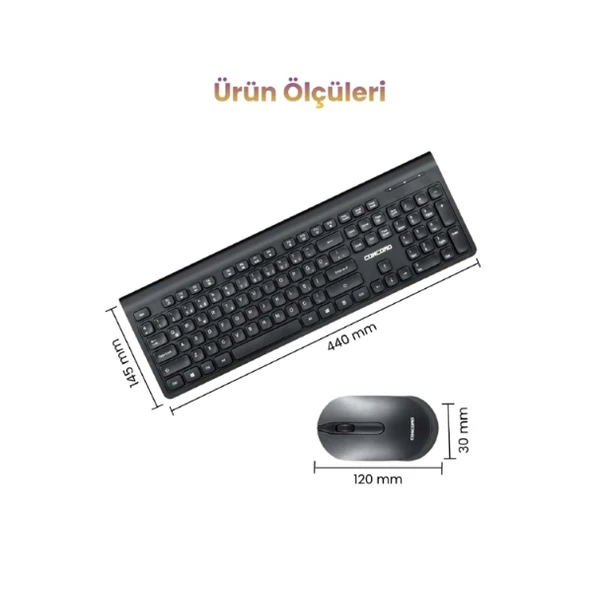 Multimedya Q Klavye Ve Mouse Seti - Resim 4